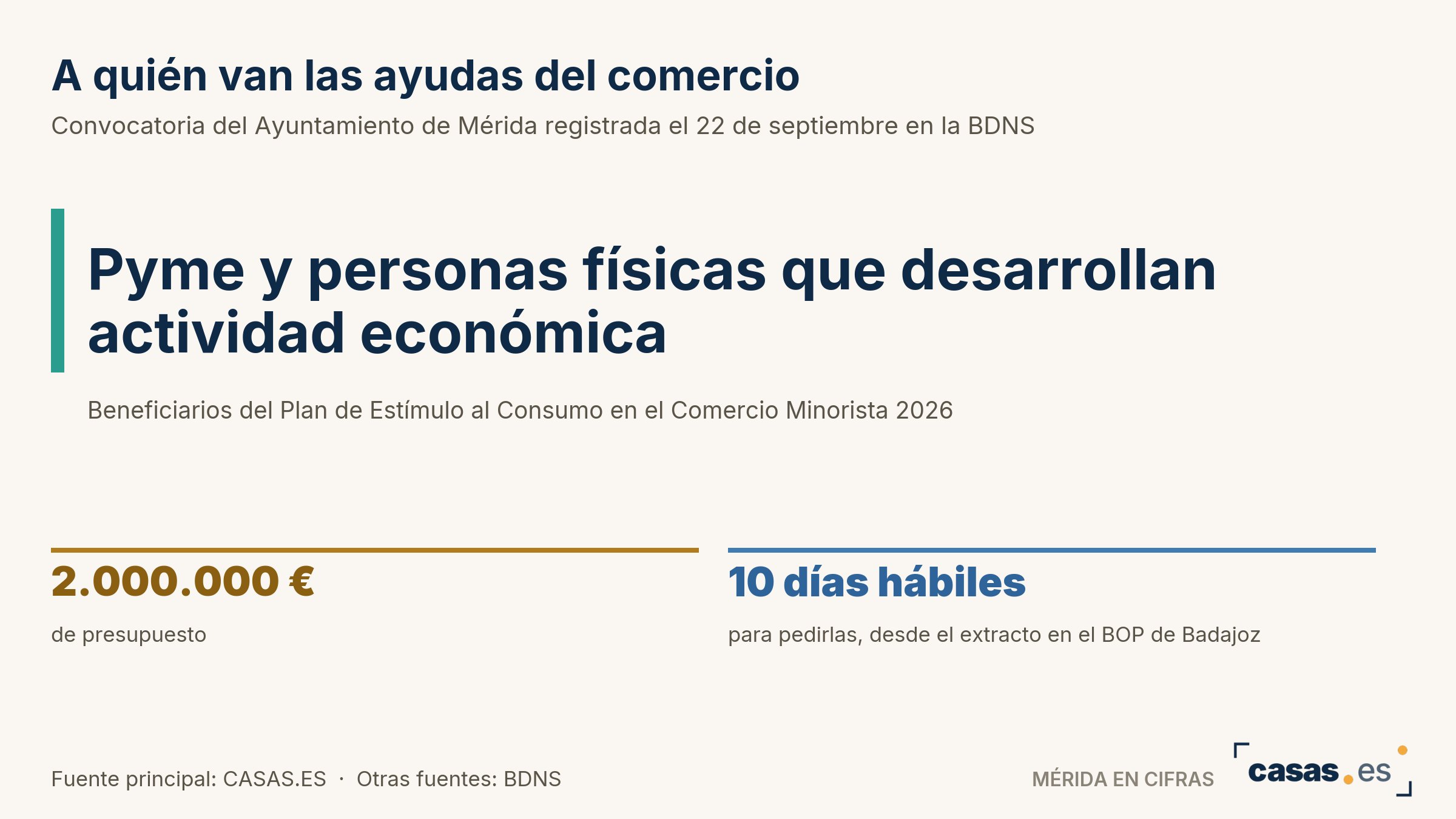 A quién van las ayudas del comercio