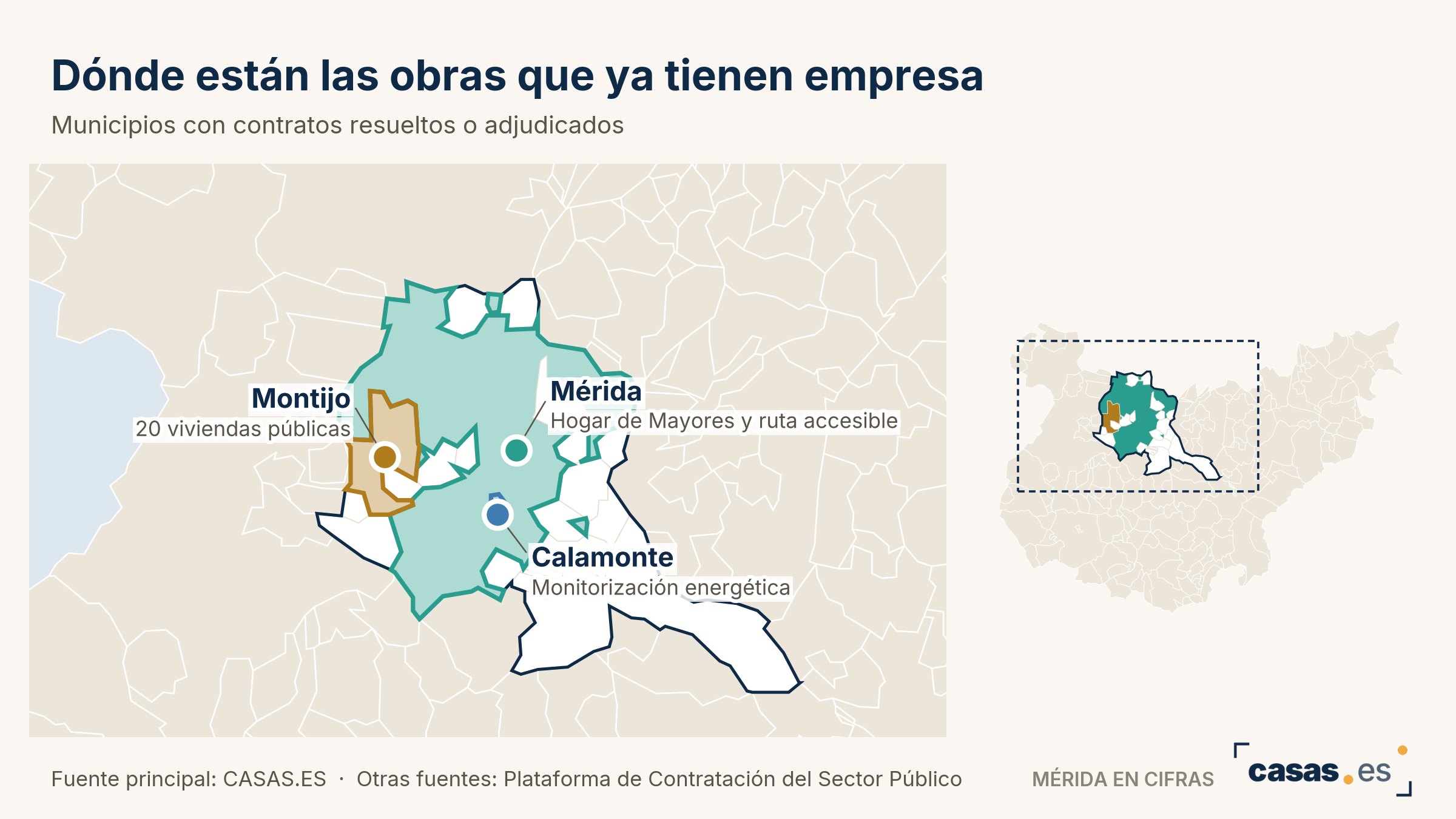 Dónde están las obras que ya tienen empresa