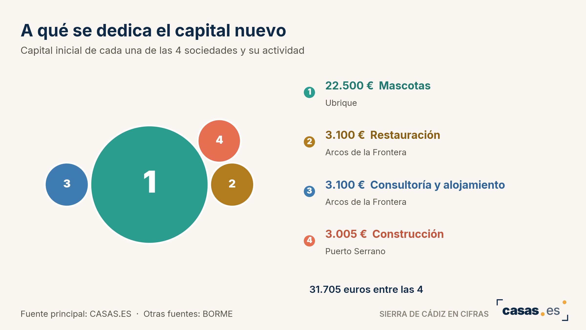 A qué se dedica el capital nuevo